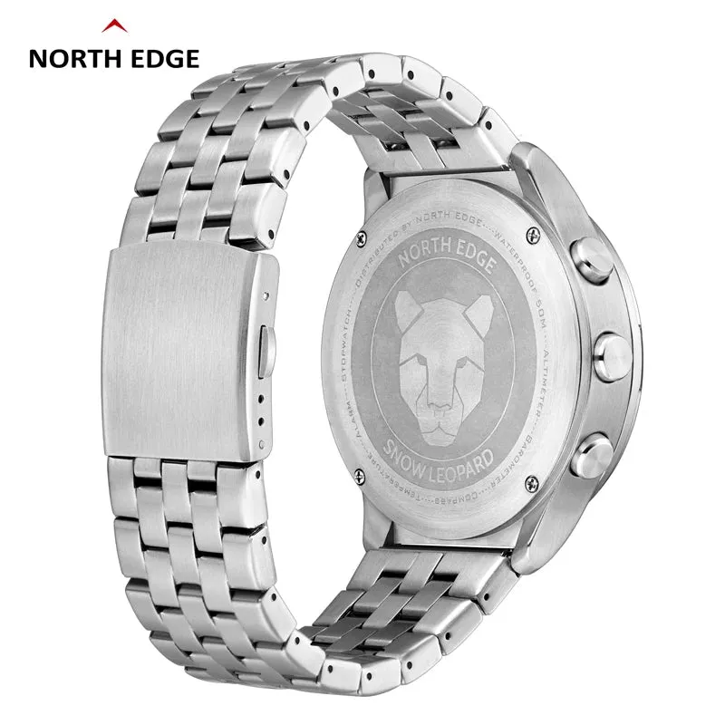 North Edge Snow Leopard Outdoor Watch for Men – Altimeter, Barometer & Compass