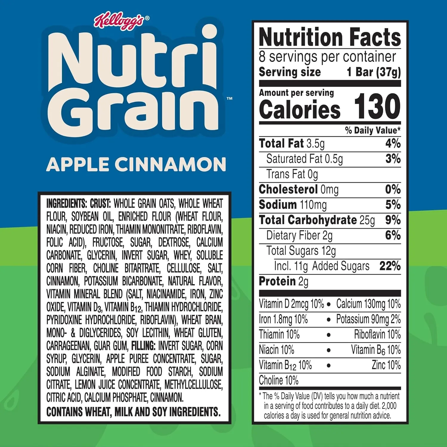 Nutri-Grain Soft Baked Breakfast Bars, Kids Snacks, Whole Grain, Variety Pack (4 Boxes, 32 Count)