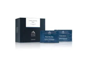 Oars   Alps Face and Body Wipes, Dermatologist Tested Skin Care Infused with Caffeine and Menthol, TSA Approved, 14 Wipes Total