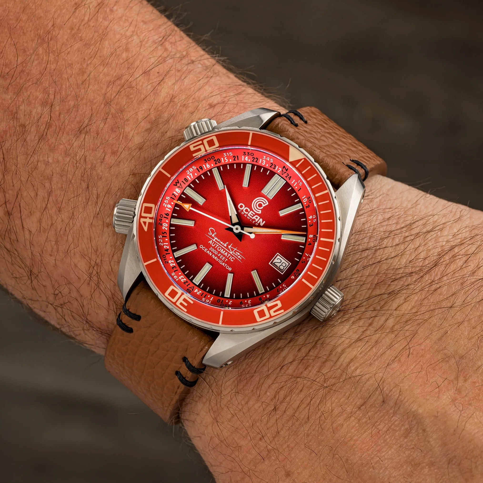 Ocean Crawler Ocean Navigator - Red V3 - Titanium