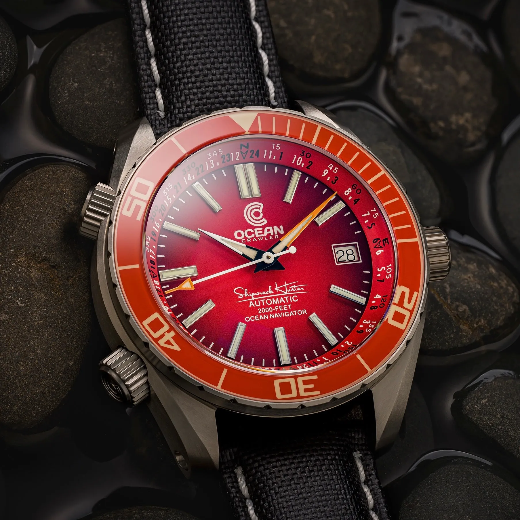 Ocean Crawler Ocean Navigator - Red V3 - Titanium