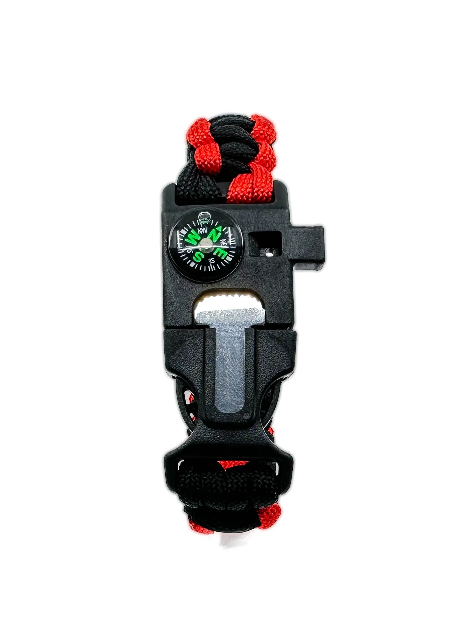 Orange Survival Bracelet 5-in-1 Multifunctional