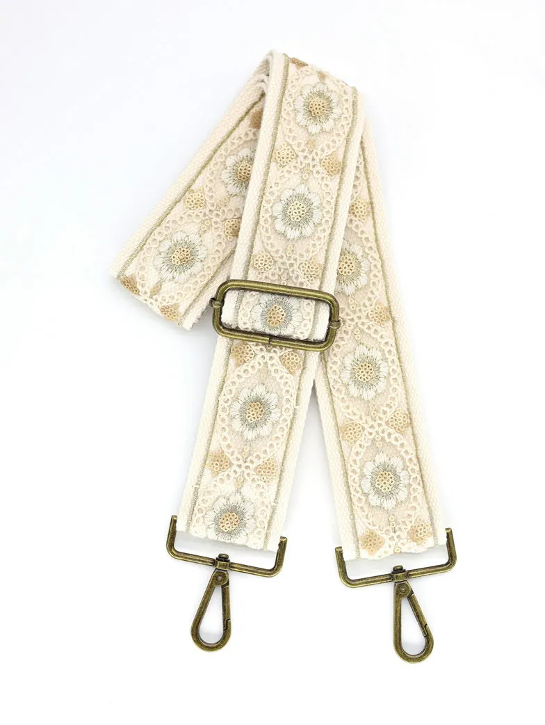 Organza Crossbody Bag Strap|Beige Back