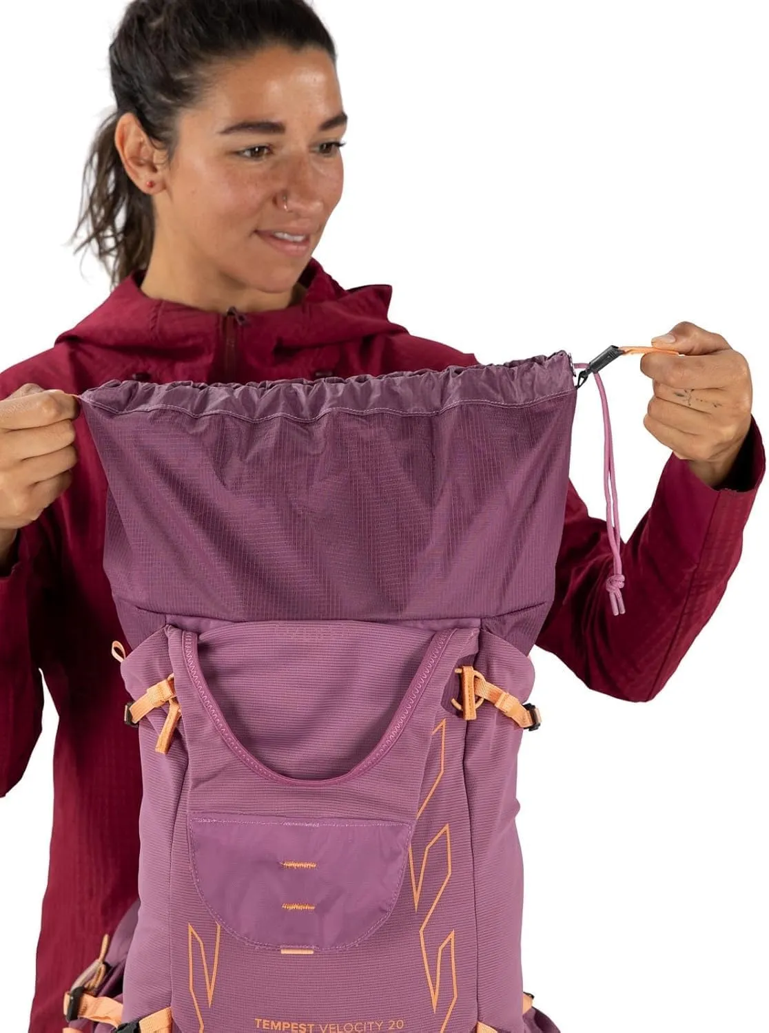 Osprey Tempest Velocity 20L Women's Hiking Backpack, Pashmina/Melon, WM/L
