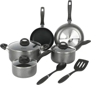 Oster Clairborne 10 Piece Aluminum Cookware Set W/Tools