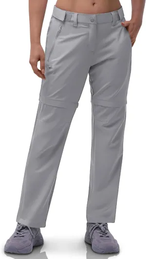 Outdoor Ventures Women's Convertible Pants, Quick Dry Hiking Zip-Off Pants, Stretch Lightweight Cargo Pants