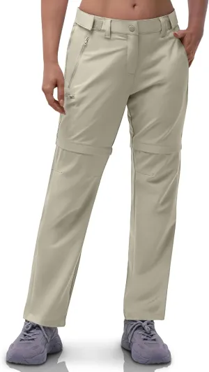 Outdoor Ventures Women's Convertible Pants, Quick Dry Hiking Zip-Off Pants, Stretch Lightweight Cargo Pants