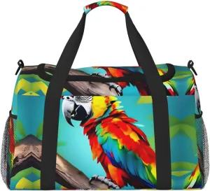 Parrots On Tree print Weekender Overnight Carry On Bag Gym Luggage Bag Duffel Bag for Travel Women