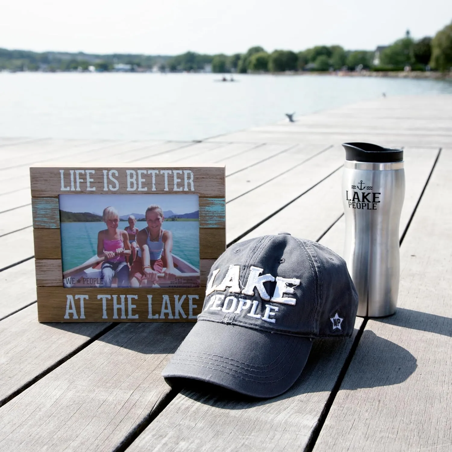 Pavilion Gift Company Lake People Adjustable Strap Cap