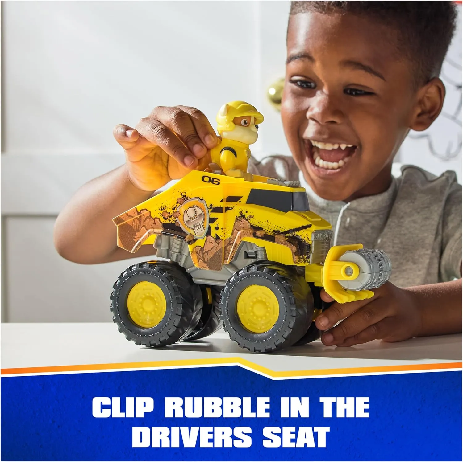Paw Patrol: Rescue Wheels Rubble’s Bulldozer, Toy Truck with Vehicle Transformation and Collectible Action Figure, Kids Toys for Boys & Girls Ages 3 