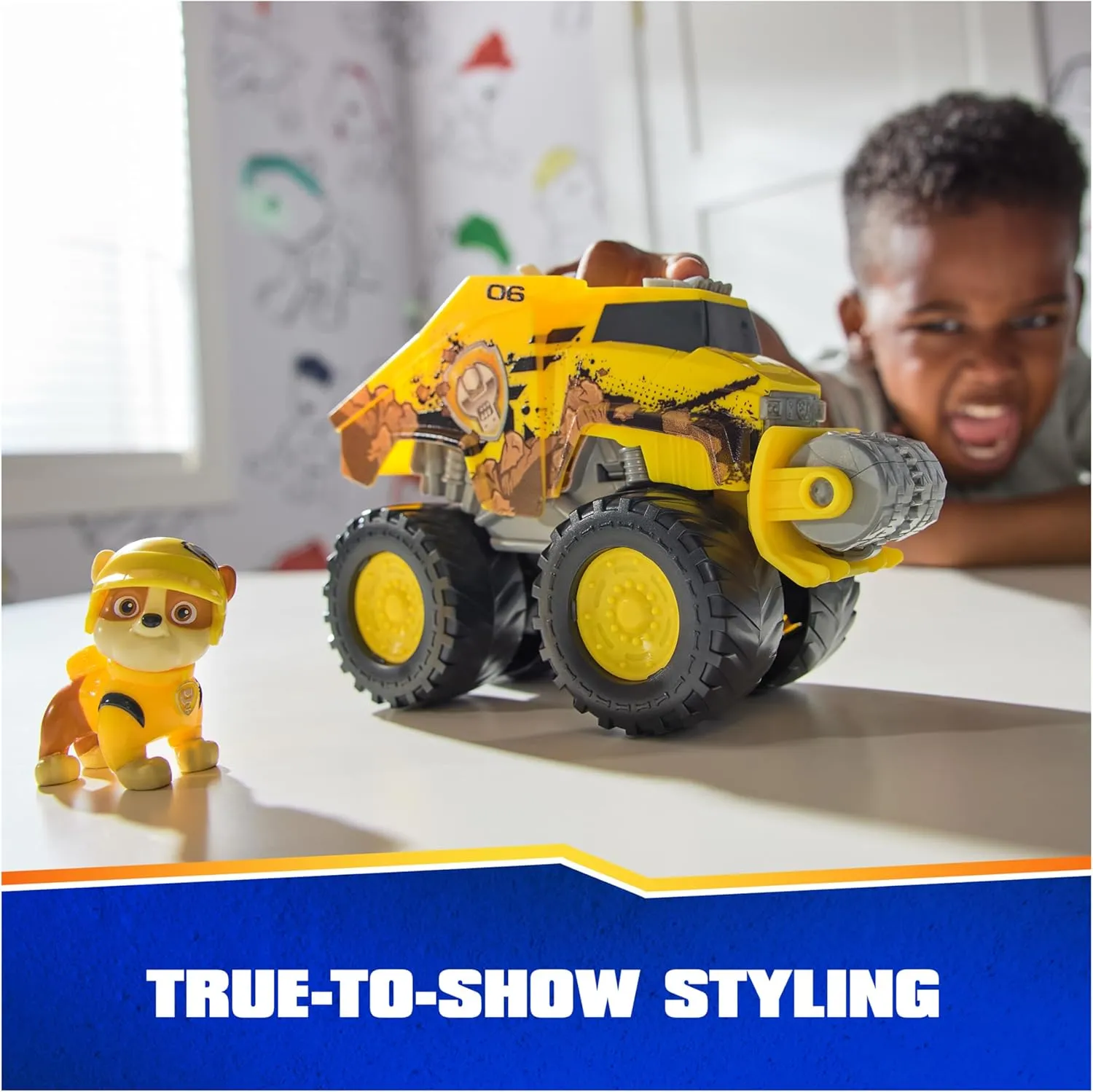 Paw Patrol: Rescue Wheels Rubble’s Bulldozer, Toy Truck with Vehicle Transformation and Collectible Action Figure, Kids Toys for Boys & Girls Ages 3 