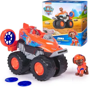 Paw Patrol: Rescue Wheels Zuma’s Hovercraft, Toy Truck with Projectile Launcher and Collectible Action Figure, Kids Toys for Boys & Girls Ages 3 