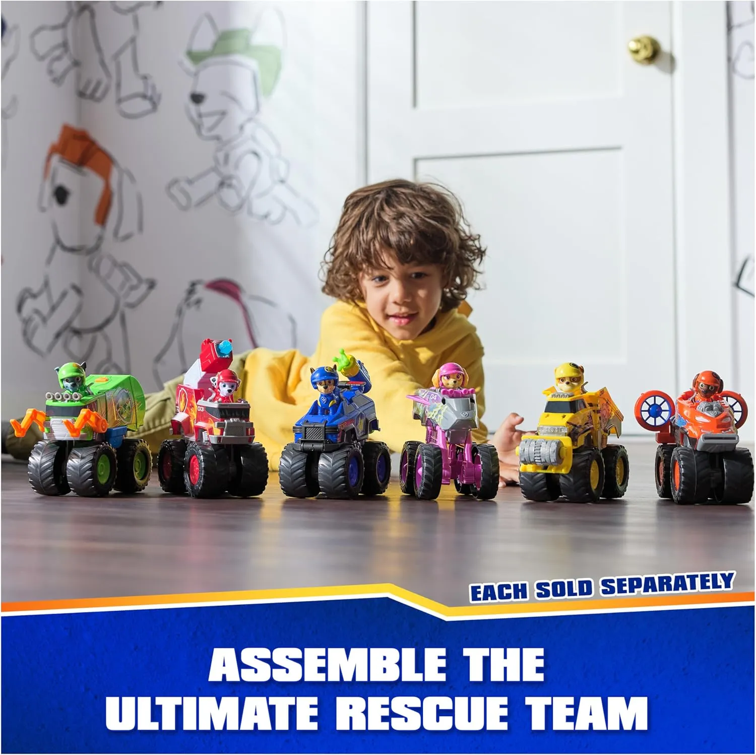 Paw Patrol: Rescue Wheels Zuma’s Hovercraft, Toy Truck with Projectile Launcher and Collectible Action Figure, Kids Toys for Boys & Girls Ages 3 