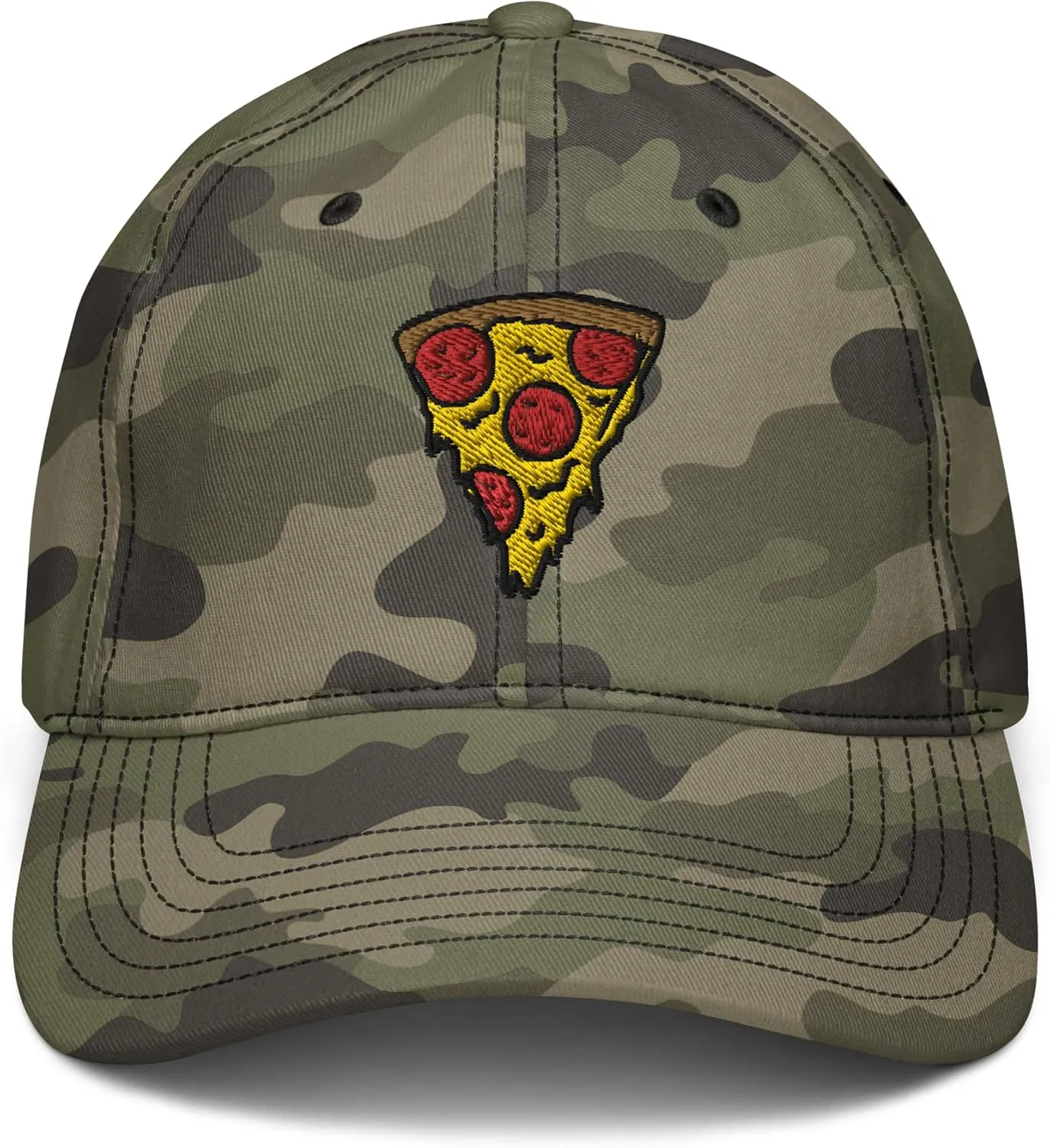 Pepperoni Pizza Slice Adjustable Baseball Hat