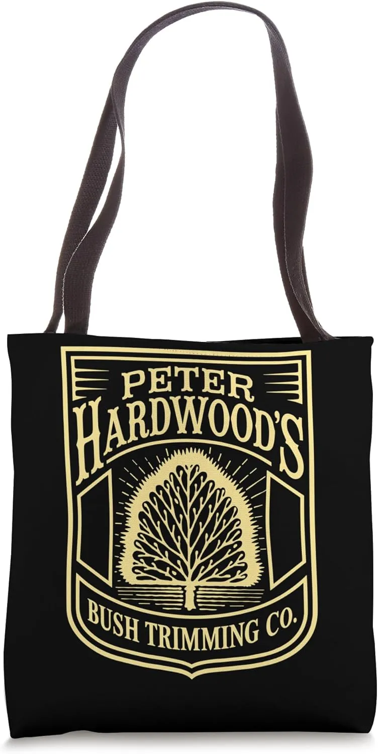 Peter Hardwood's Bush Trimming Company Landscape Gardening Tote Bag