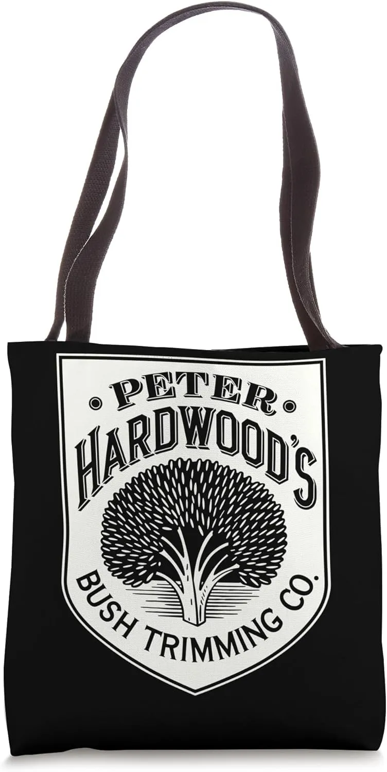 Peter Hardwood's Bush Trimming Company Landscape Gardening Tote Bag