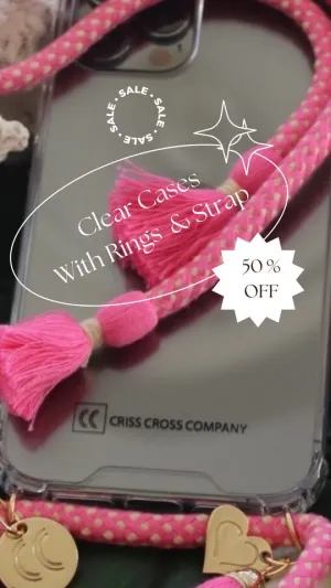 Phone Case with attached Cotton Strap