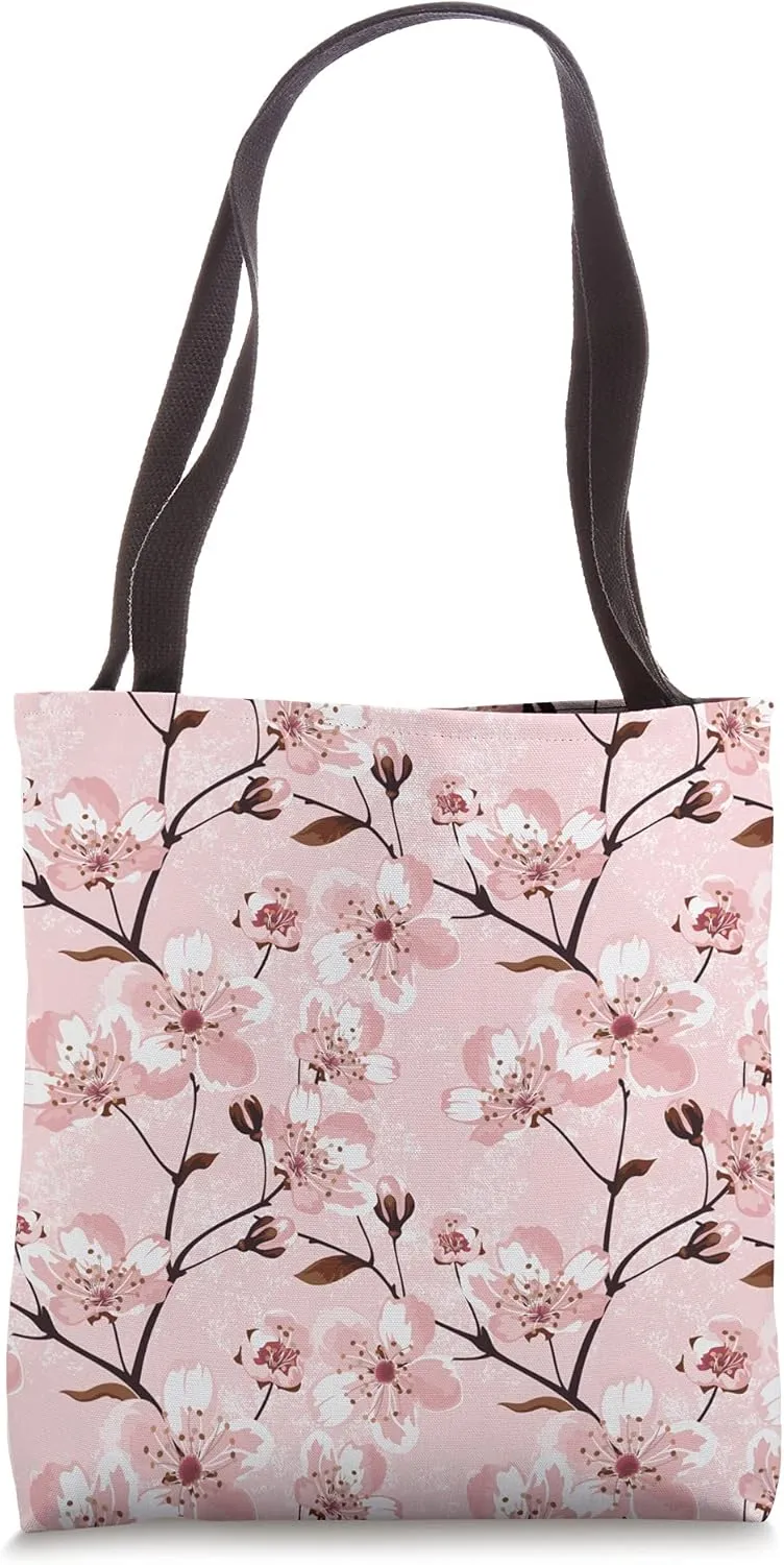 Pink Floral Pink Cherry Blossom Tree Washington D.C. Japan Tote Bag