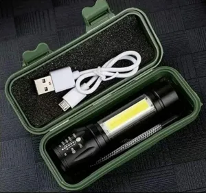 Pocket Size Mini Portable XPE   COB LED Tactical Flashlight