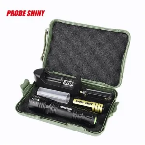 Portable T6 LED Flashlight Torch Lamp Zoomable 3000LM 5modes Flashlight  18650 Battery   Charger   Case Bicycle Light 40OT19