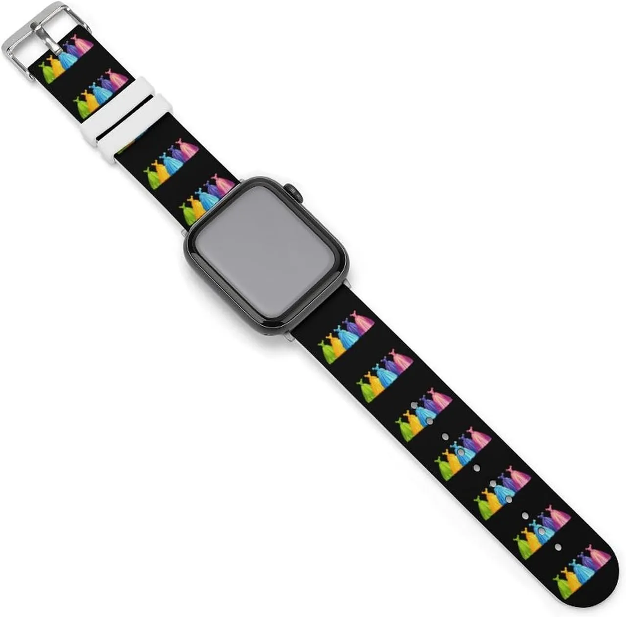 Princess Dress Watch Band Silicone Replacement Strap Quick Release Watch Strap Compatible with Apple Watch