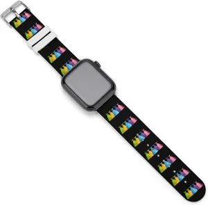 Princess Dress Watch Band Silicone Replacement Strap Quick Release Watch Strap Compatible with Apple Watch