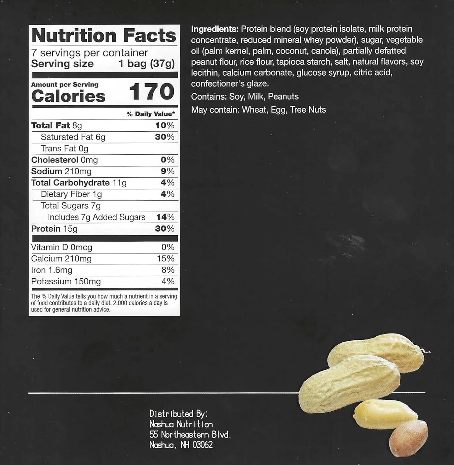 Proti-Thin Peanut Soy Snacks, 15g Protein, Low Calorie, Low Fat, Low Carb, No Gluten Ingredients, Diet Protein Puffs, KETO Friendly, Ideal Protein Compatible, 7 Count Box