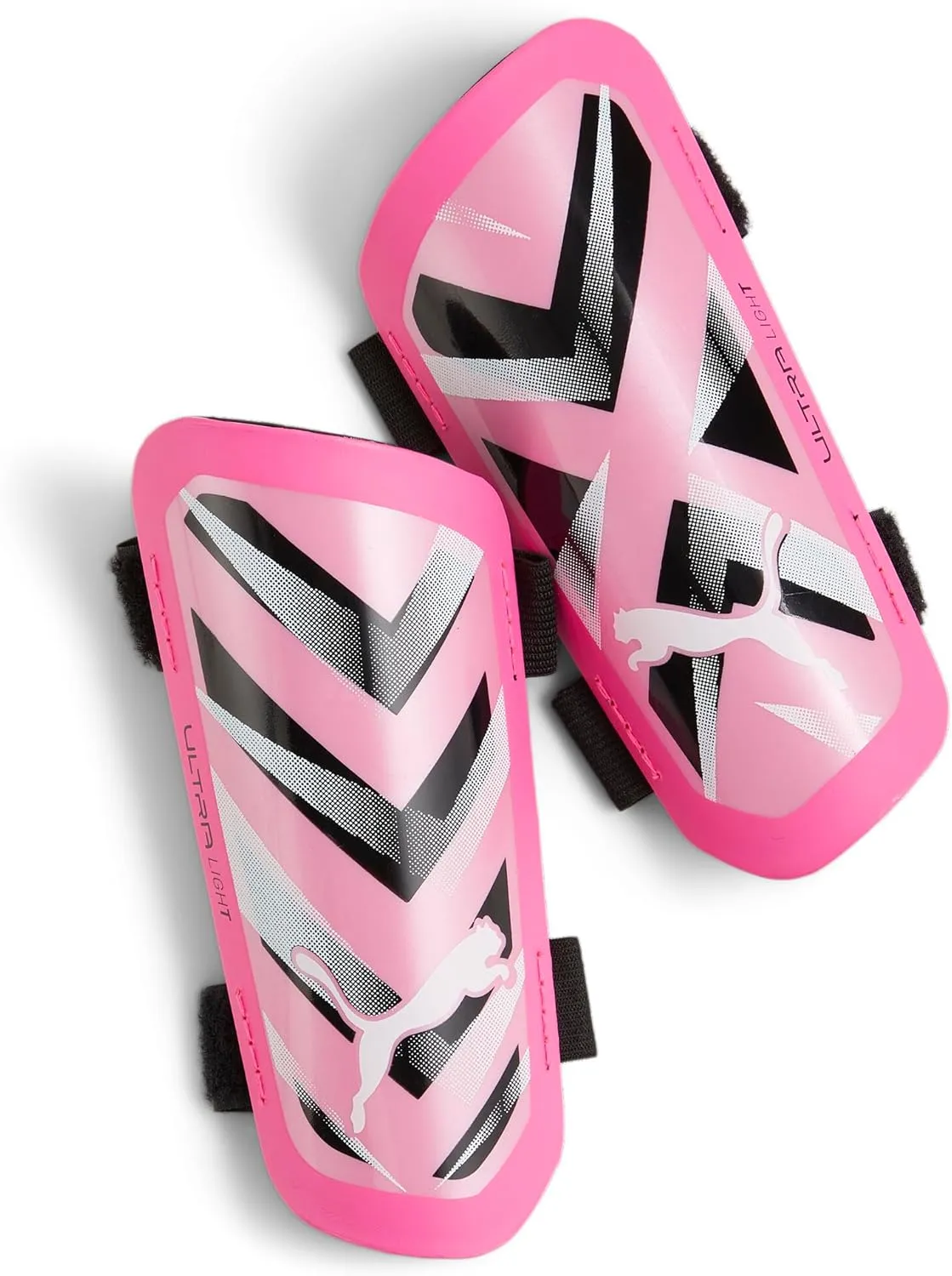 PUMA Ultra Strap Unisex Adult Shin Pads, Fiery Coral Fizzy Light (Multicolour), XL