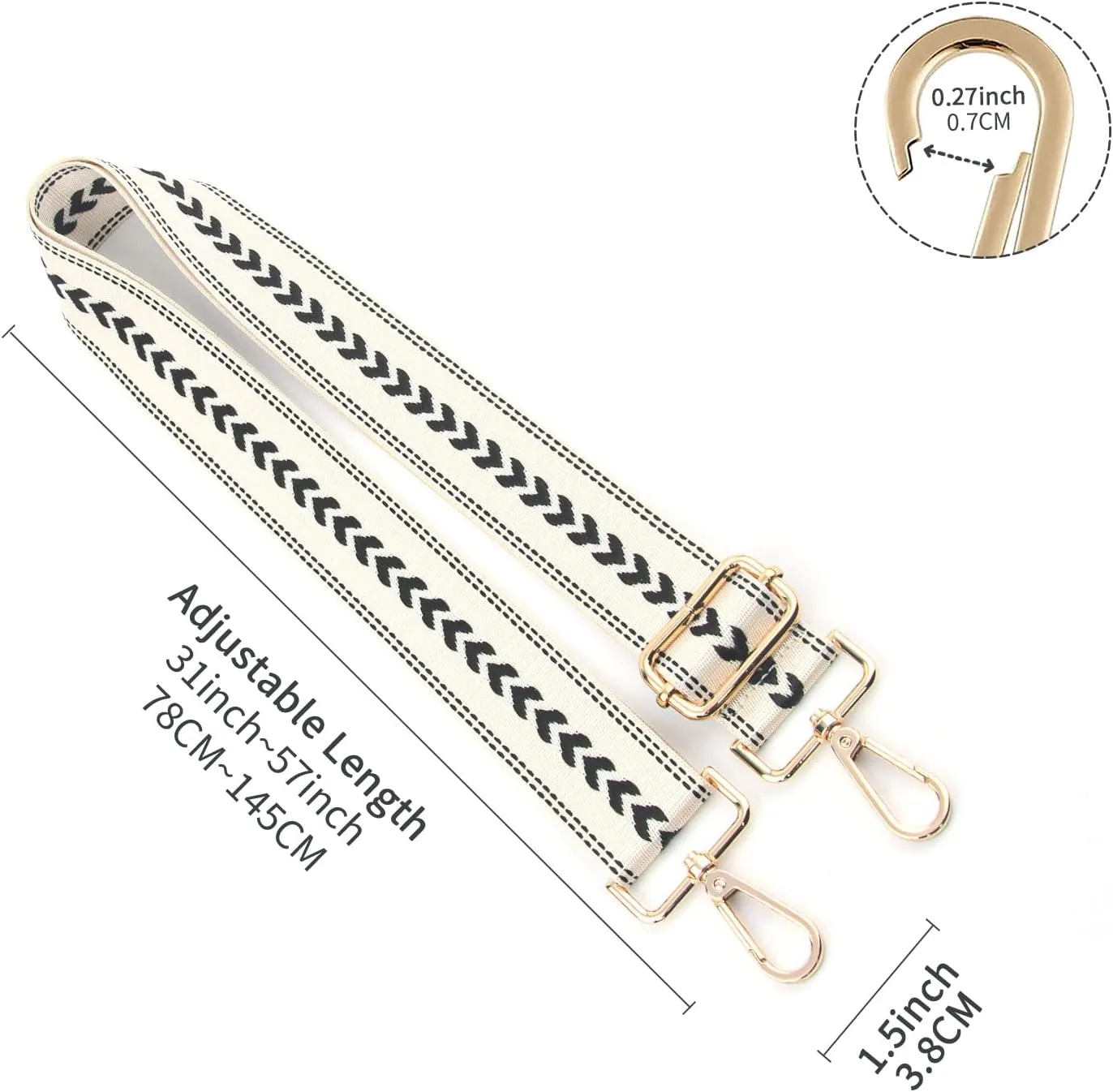 Purse Strap,Replacement Crossbody Shoulder Strap for Handbag…