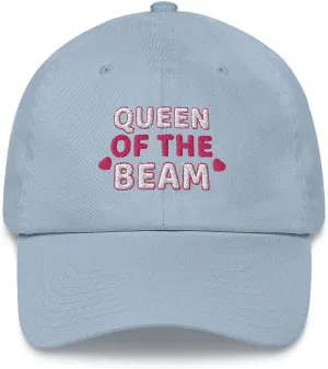 Queen of The Beam Gymnastics Gymnast Embroidered Dad Hat Adjustable Cotton Cap