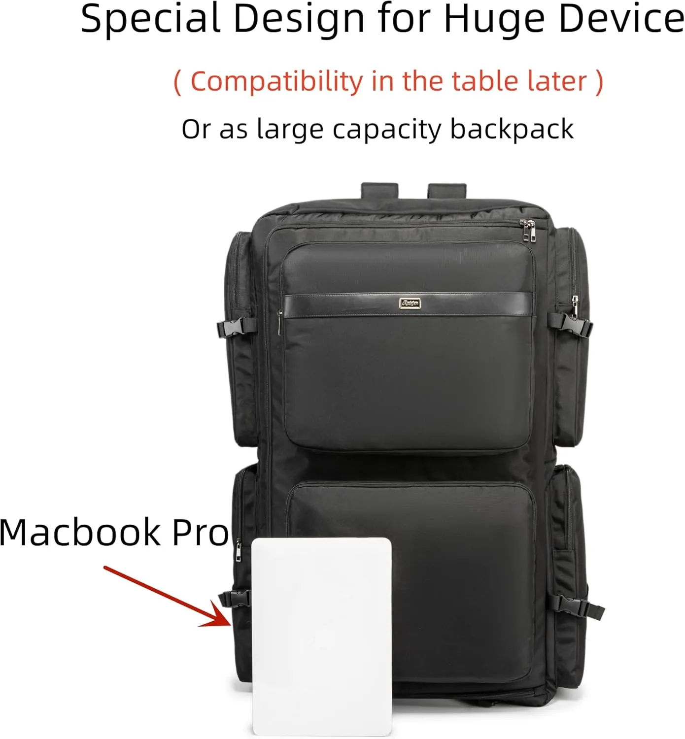 Rabjen DJ Backpack for Club Gigs, DJ Mixer Case Compatible with Pioneer DDJ-REV7, Pioneer DDJ-RX, Denon DJ SC LIVE 4, Novation Launchkey 49 and More Equipment