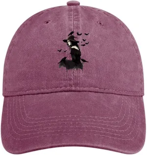 Raven Witch Hawollen Classic Baseball Cap for Men Adjustable Strap Denim Dad Hat