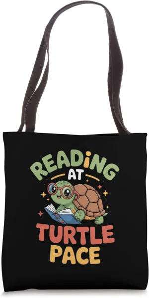 Reading at Turtle Pace Tote Bag