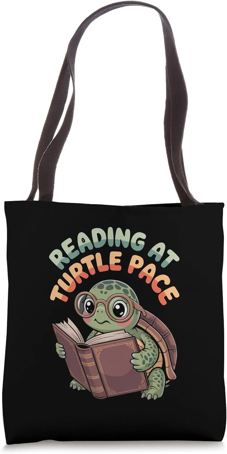 Reading at Turtle Pace Tote Bag