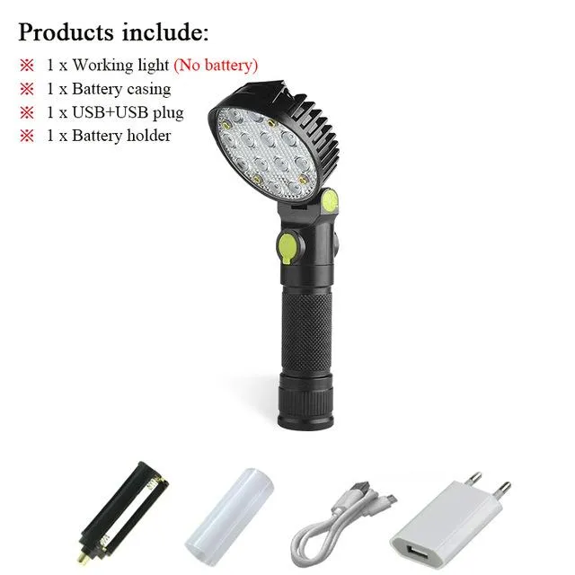 rechargeable 18650 or AAA battery cob led flashlight usb warning light flash light waterproof torch linterna flashlight magnet