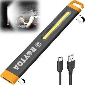 Rechargeable LED Flashlights High Lumens, COB LED Magnetic Work Light with Hook Super Bright Handheld Flashlight for Emergency, Camping, Hiking