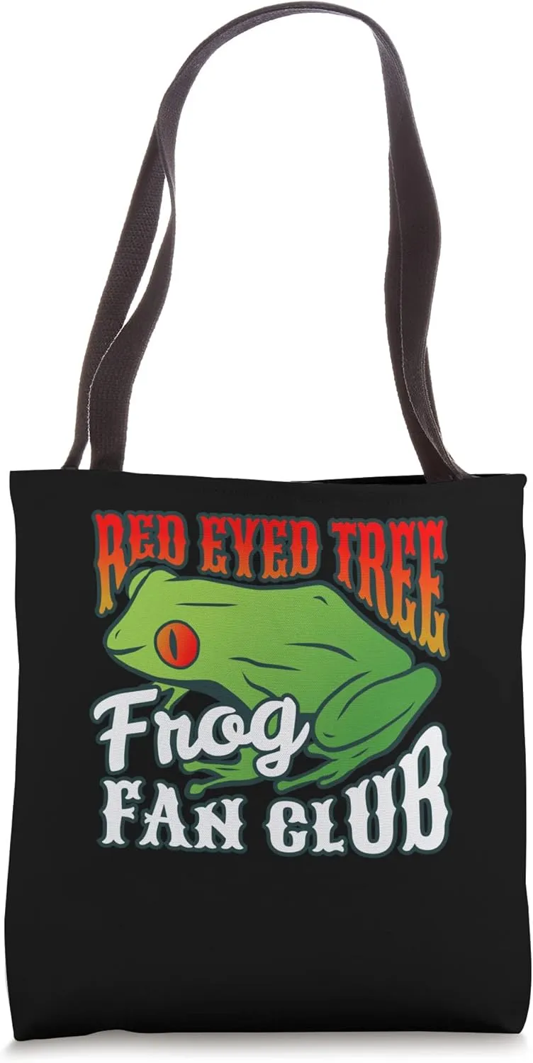 Red Eyed Tree Frog Fan Club Tree Frog Tote Bag