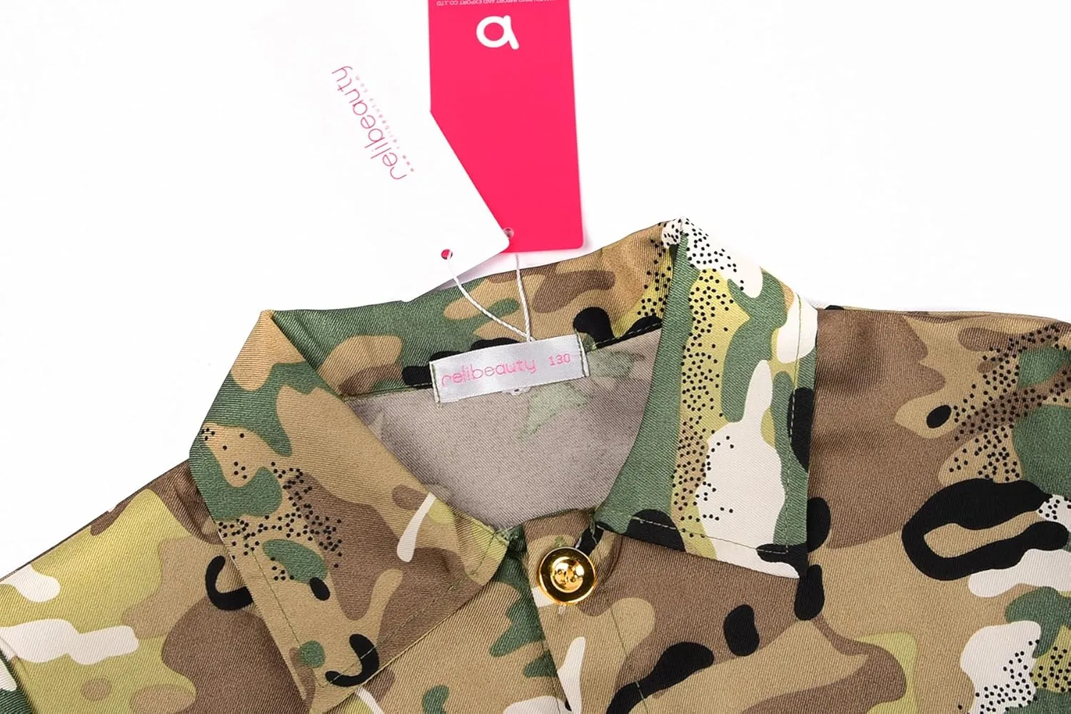 ReliBeauty Soldier Costume Army Camouflage Uniform