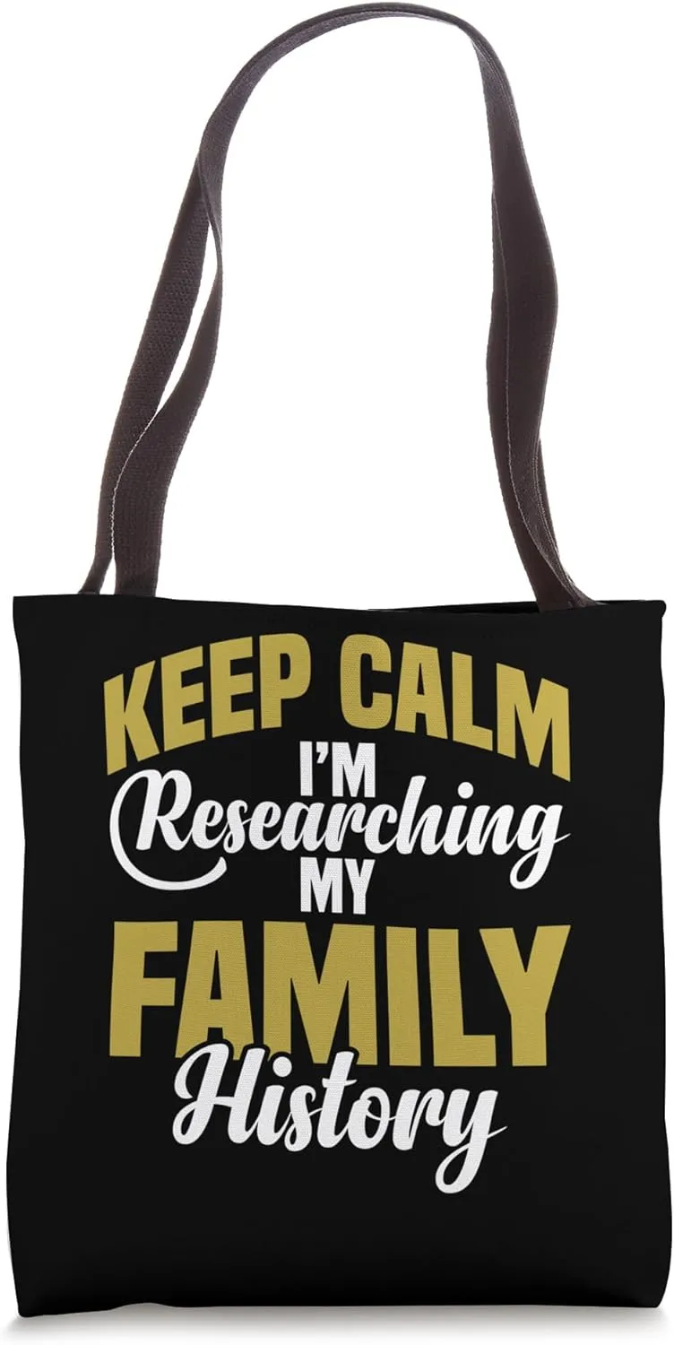 Research Anchestry Ancestor Family Tree History Genealogy Tote Bag