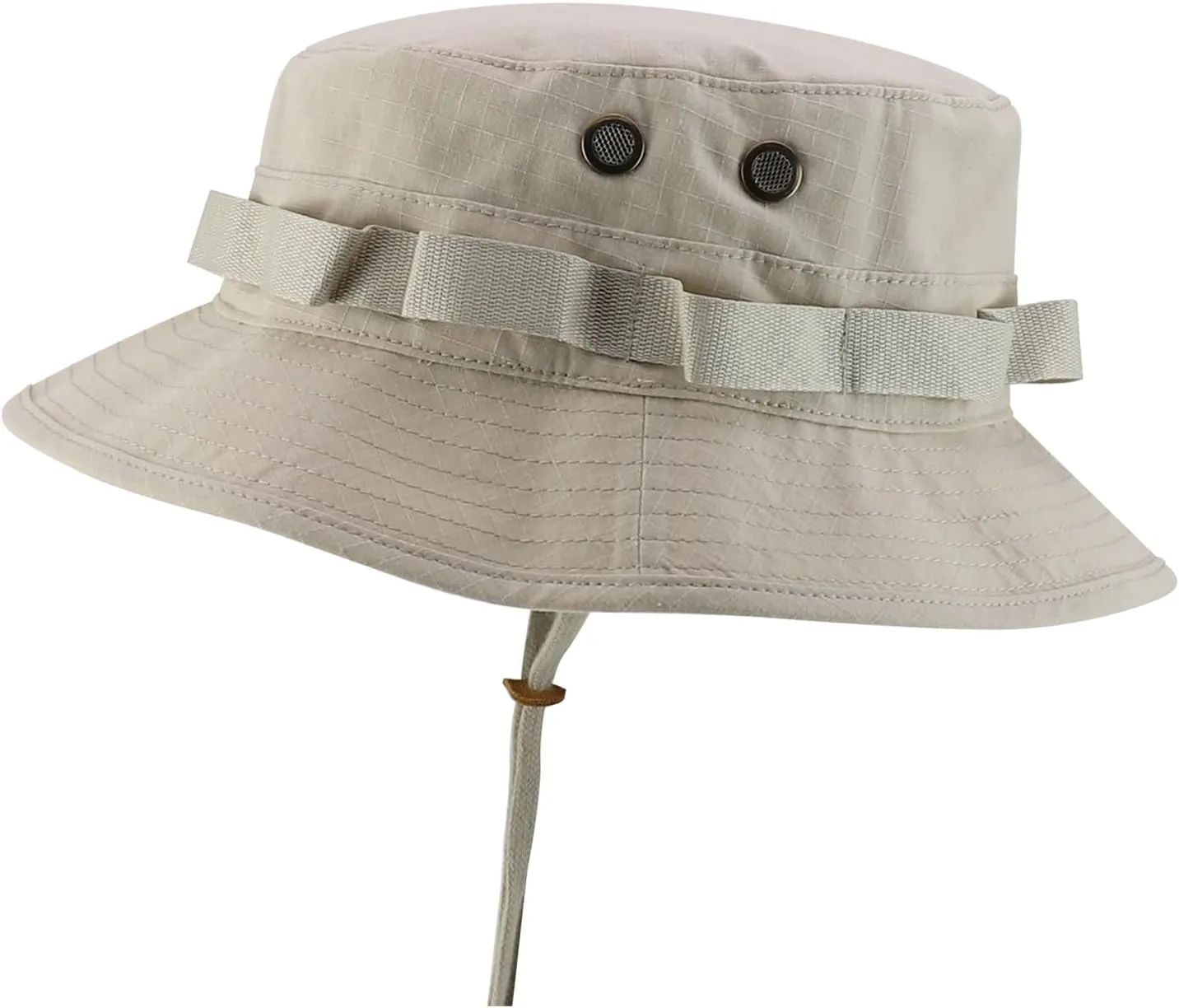 Ripstop Tear Resistant Cotton Jungle Boonie Cap with Chin Strap