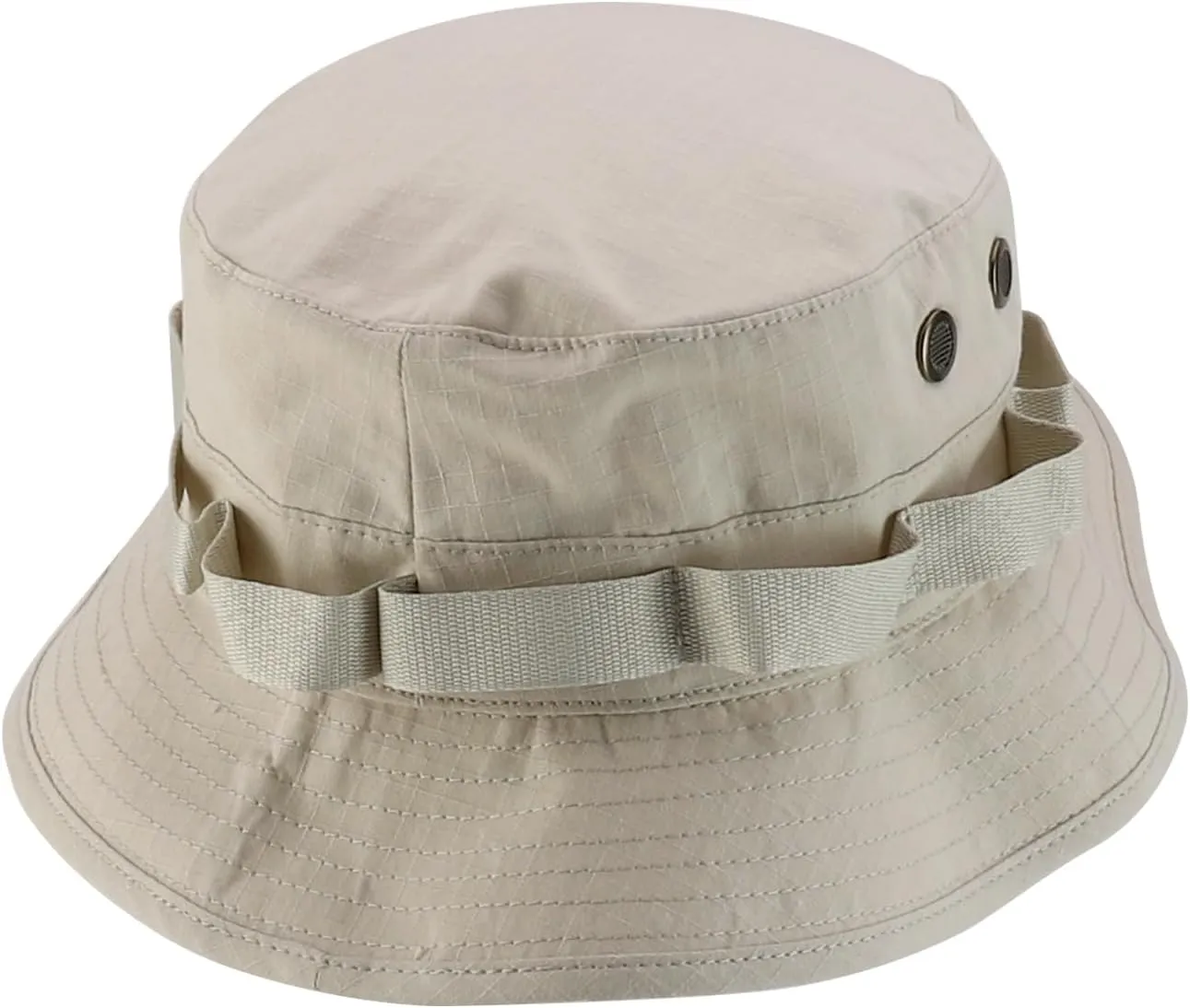 Ripstop Tear Resistant Cotton Jungle Boonie Cap with Chin Strap