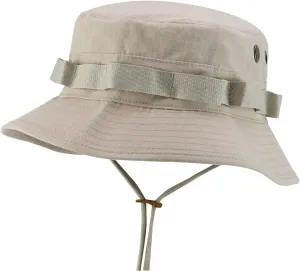 Ripstop Tear Resistant Cotton Jungle Boonie Cap with Chin Strap