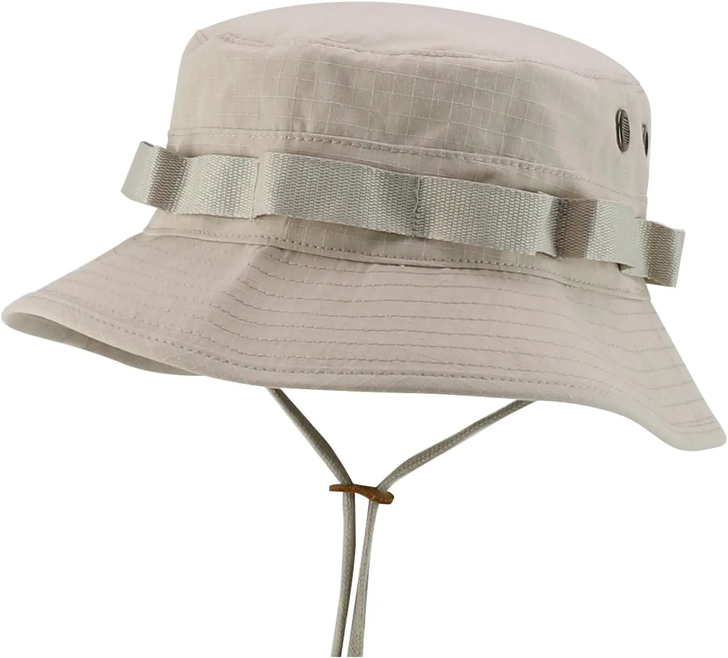 Ripstop Tear Resistant Cotton Jungle Boonie Cap with Chin Strap