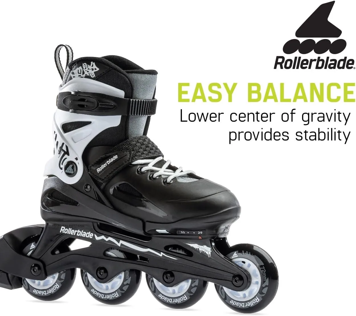 Rollerblade Fury Junior Adjustable Fitness Inline Skate