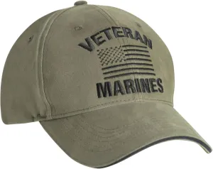 Rothco Vintage Veteran Low Profile Cap - Baseball Cap with Veteran Text and Adjustable Back