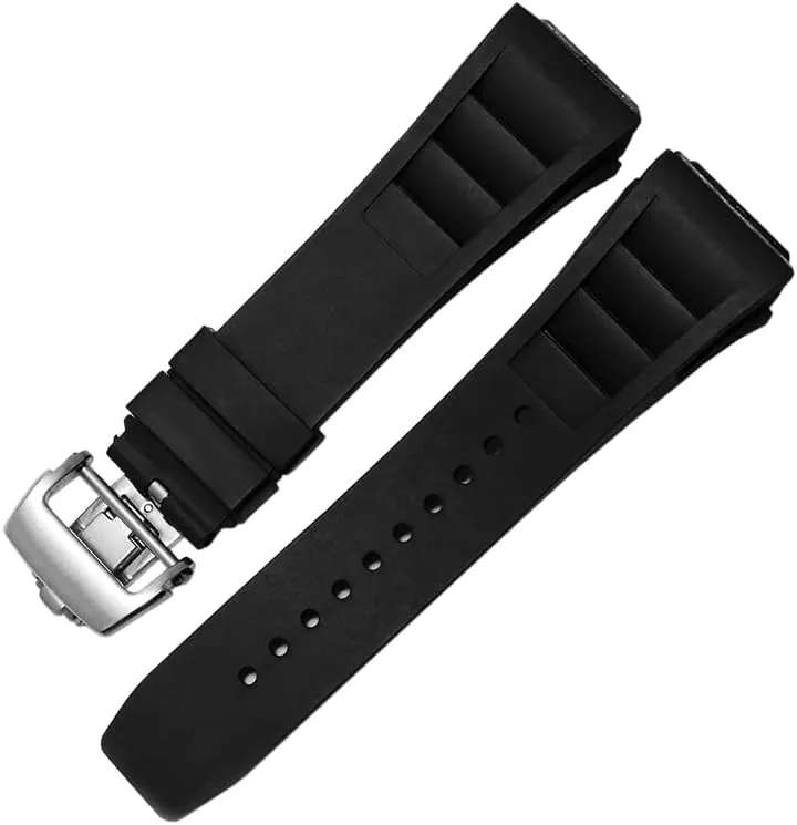 Rubber silicone watch strap for RICHARD MILLE RM011 series Silicone Tape accessories men's watch strap 25-20mm