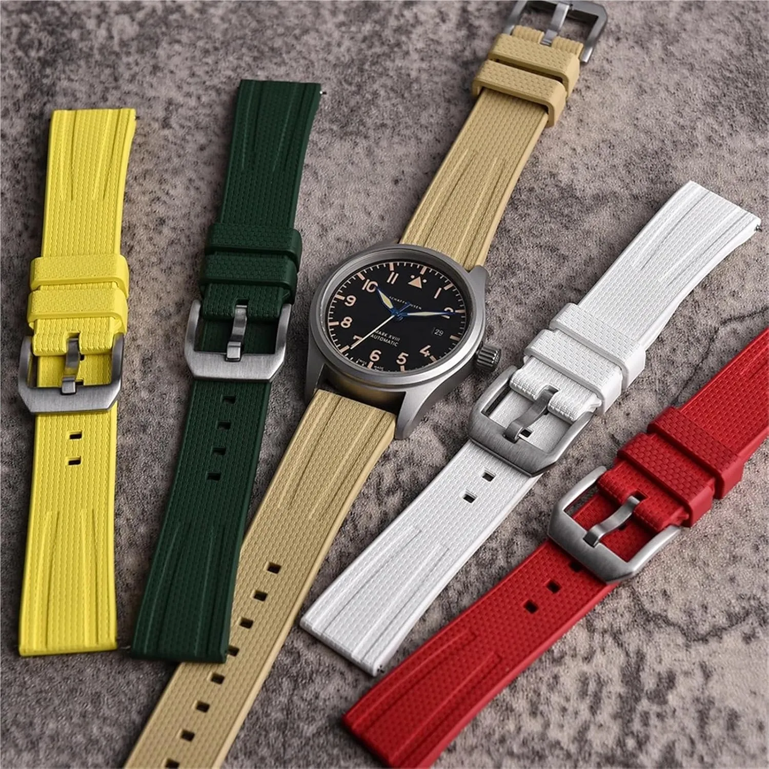 Rubber Strap 20mm 22mm Watch Band For Traditional Diving Watch Accessories For Men Women Silicone Watch Strap