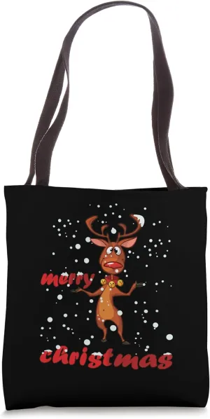 Rudolf Reindeer Christmas Tote Bag