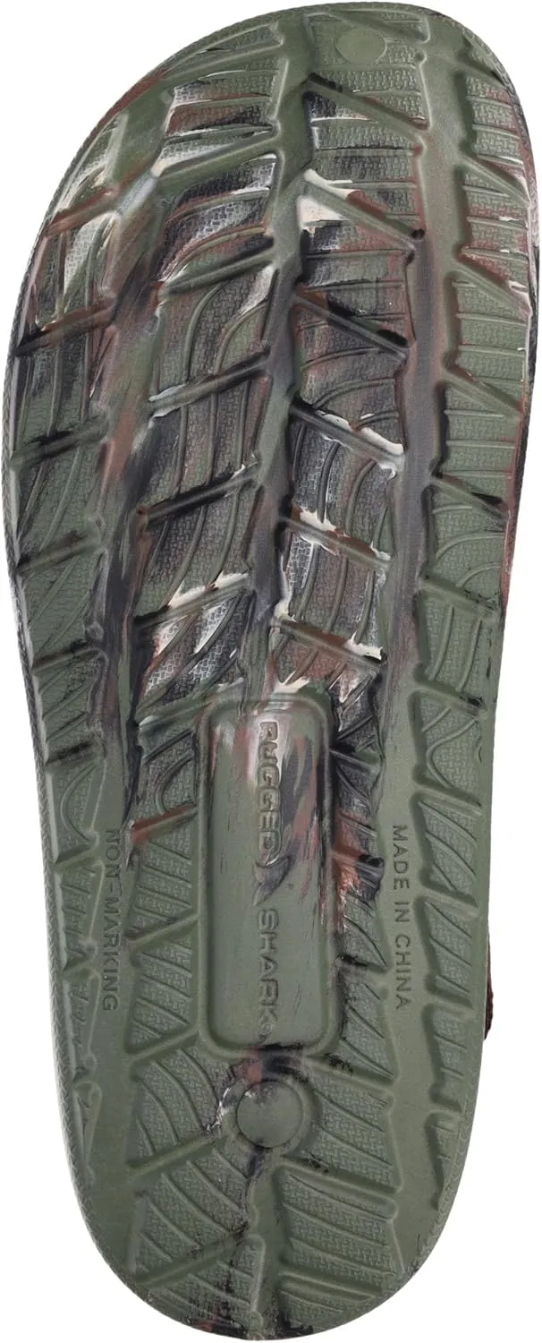 RUGGED SHARK Molded Clog for Kids and Adults, Cove CLG with Adjustable Achilles Strap