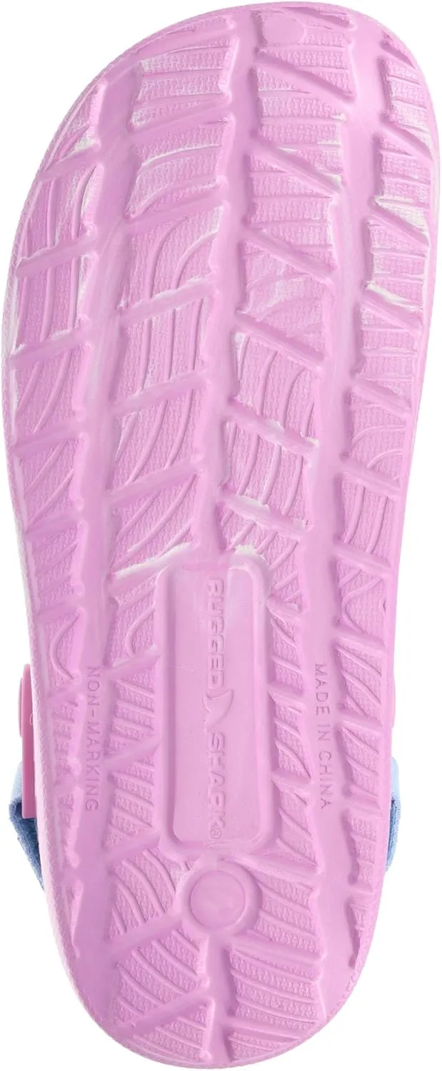 RUGGED SHARK Molded Clog for Kids and Adults, Cove CLG with Adjustable Achilles Strap